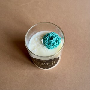 Vonná sójová svíčka ve skle Vypni svět a zapal mě