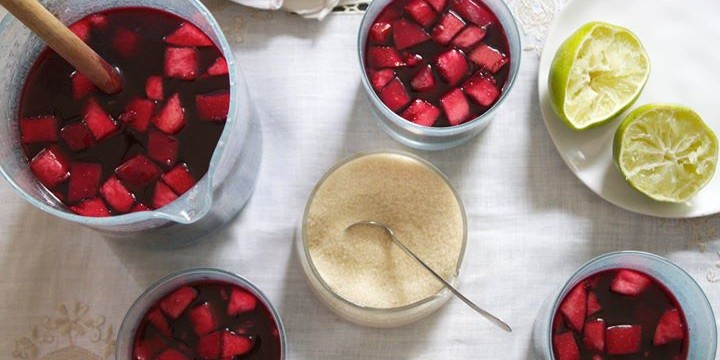 Fialová kukuřice - Recept na teplý nápoj Chica Morada